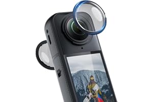 TELESIN Lens Guard for Insta360 X5, Front & Rear Set, True Fit Shatterproof Acrylic Cover, HD Clarity, Twist-Lock, Anti-Glare
