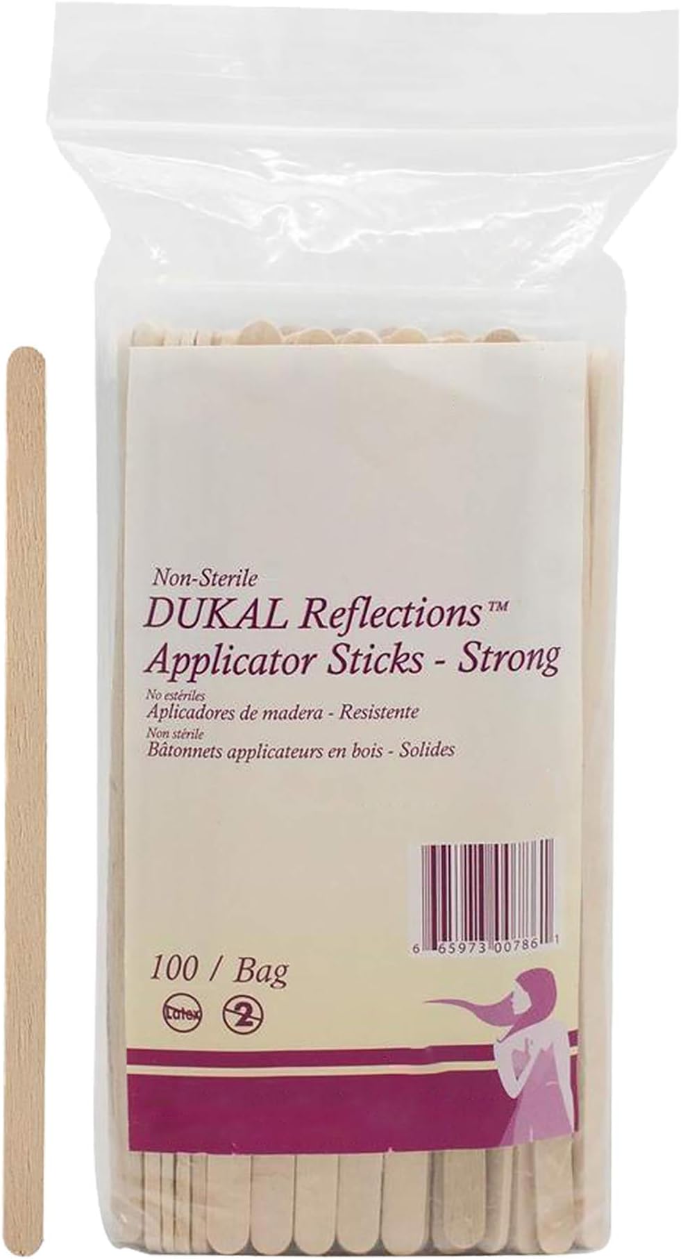 Dukal Wax Applicator Sticks 1/4" x 5 1/2". Pack of 100 Wooden Waxing Spatulas. Large Nose Waxing Applicators. Thin Wooden Waxing Applicator Sticks. Hair Removal Waxing Spatulas, 900414