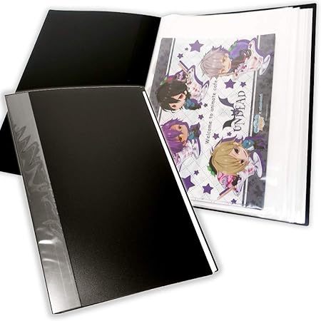 Amazon Co Jp Goods Marche 大容量 クリアファイル用 収納 ホルダー 60p ブラック 文房具 オフィス用品