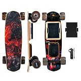 Uidter S3 Mini 1B Electric Skateboard, Electric Longboard with Remote and 10S2P 42V Swappable Battery/28 Mph Top Speed/2 * 600W Motors/12 Miles Max Range Electric Longboards for Adults & Beginners
