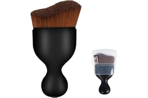 TEUOPIOE Auto Interior Dust Brush, Car Detailing Brush, Soft Bristles Detailing Brush Dusting Tool for Automotive Dashboard, Air Conditioner Vents, Leather, Computer,Scratch Free（Bronze）