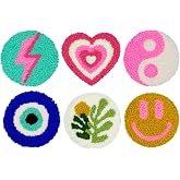Mefatus Punch Needle Kit for Beginners Adults Kids Easy Punch Needle Embroidery Kit Tool Threader Fabric Hoop Yarn Rug Tufting Coaster Art and Crafts