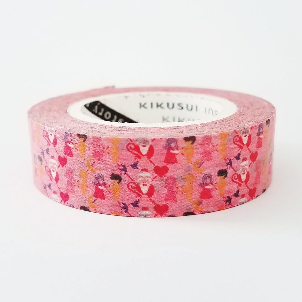 KIKUSUI Taiwanese Washi Paper Masking Tape / Wish All The Best Series / Chinese Sea Goddess / Dragon And Lion Dancing / Love (Love)