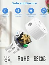 Eightree Smart Plugs 4 Pack Energy Monitoring WiFi Alexa Google Home 13A view 6