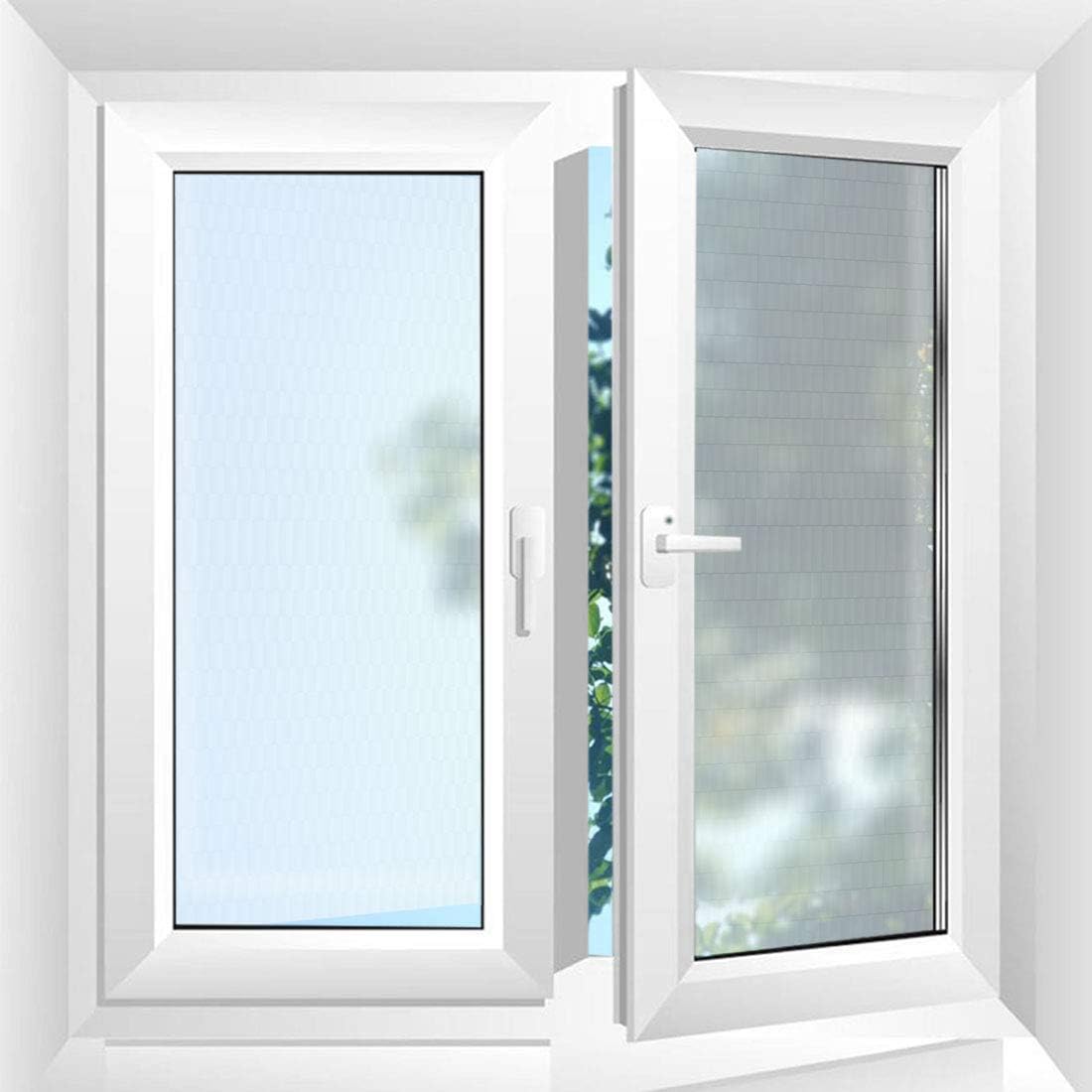 Sourcingmap Vinyl Self-sticky Privacy Protection Anti UV Sun Blocking Static Cling Glass Window Paper 17.7 X 39.4inch for Home and Office - Image 5