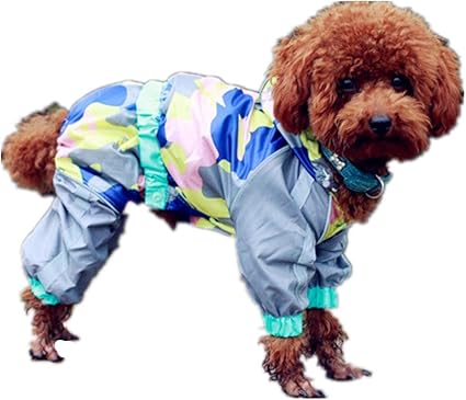 dog raincoat with harness hole