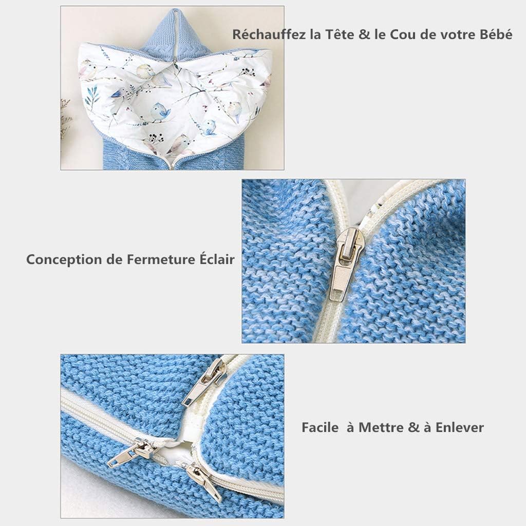 2 En 1 Couverture Emmaillotage Bebe Chaude Hiver Gigoteuses Beige Accessoire Chanceliere Bebe Poussette Manyo Sac De Couchage Bebe Tricot Commerce Industrie Et Science Outils De Nettoyage Schoolofbabywearing Com