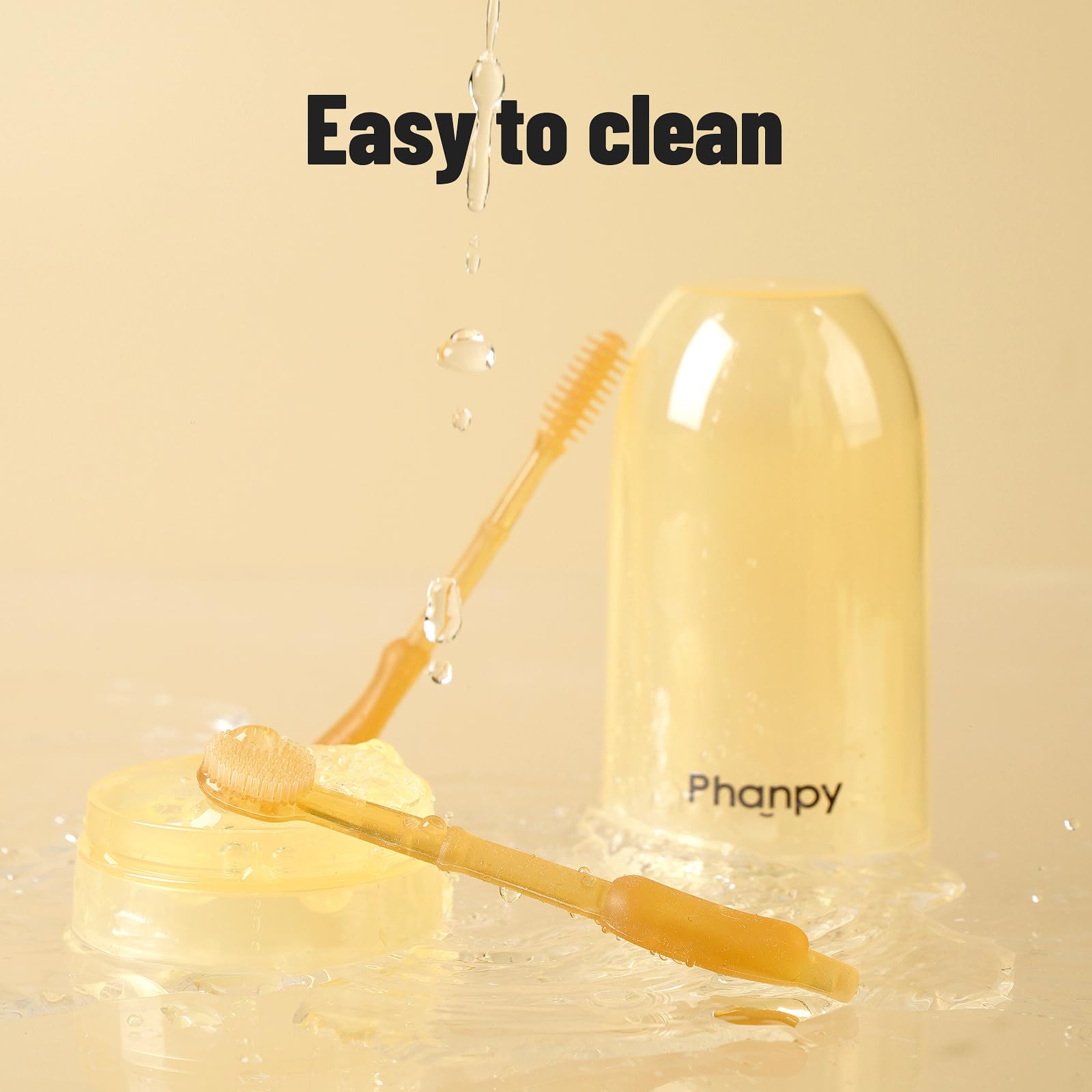 Phanpy Silicone Baby Tongue Cleaner and Toothbrush - Newborn to 12 Months, Oral & Mouth Cleaner