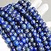 MJDCB Natural Lapis Lazuli Gemstone Loose Beads Round 6mm Energy Stone Healing Power for Jewelry Making