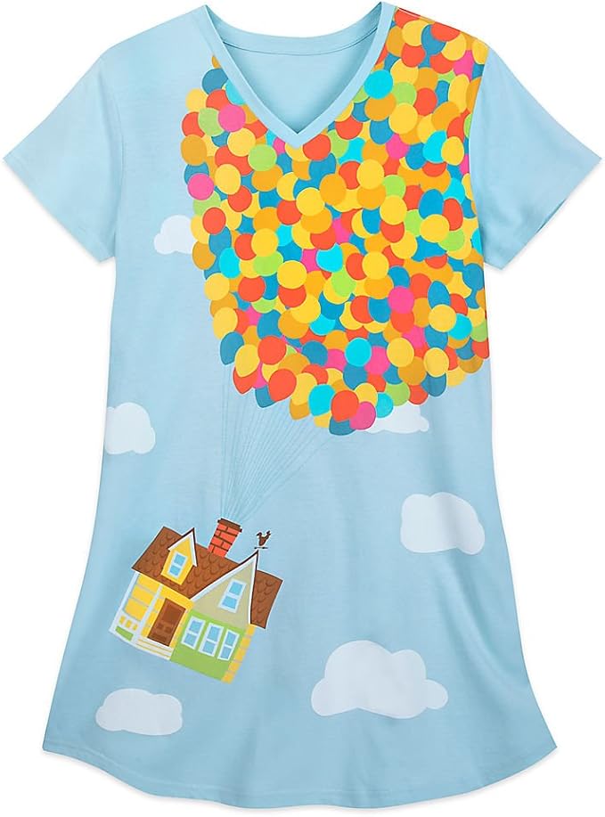 Amazon.com: Disney Up Balloons Nightshirt for Adults Size Ladies 3XL: Clothing