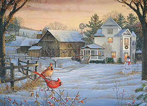 Cobble Hill Countryside Cardinals Jigsaw Puzzle, 1000-Piece