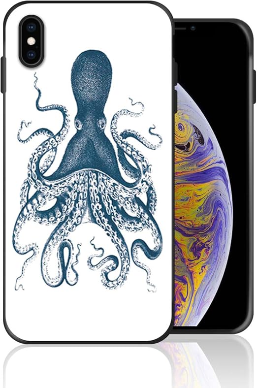 Amazon Com Soft Flexible Tpu Case Compatible For Iphone 7p Iphone 8p Hand Drawn Kraken Octopus Mythical Monster Pattern Design Ultra Thin Anti Scratch Drop Protective Case For Iphone 7p Iphone 8p