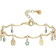 Yumikoo 18k Gold Plated Anklet Ankle Bracelets for Women