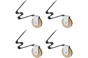 REIGAHOOD 4 Pack Sliding Screen Door Tension Spring Fits for M-Shaped Rollers, Replaces B 512, B 513, and B 746 Used on Both Top and Bottom, 1" Concaved Steel Ball Bearing