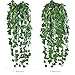 GTIDEA 6 Feet 2Pcs Artificial English Ivy Leaves Greenery Garland Fake Hanging Plants Faux Foliage Garden Wall Stairway Party Wedding Outside Decorations