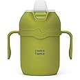 Comotomo Toddler Tumbler 8oz Insulated Sippy Cup with Silicone Straw and Spout, Green