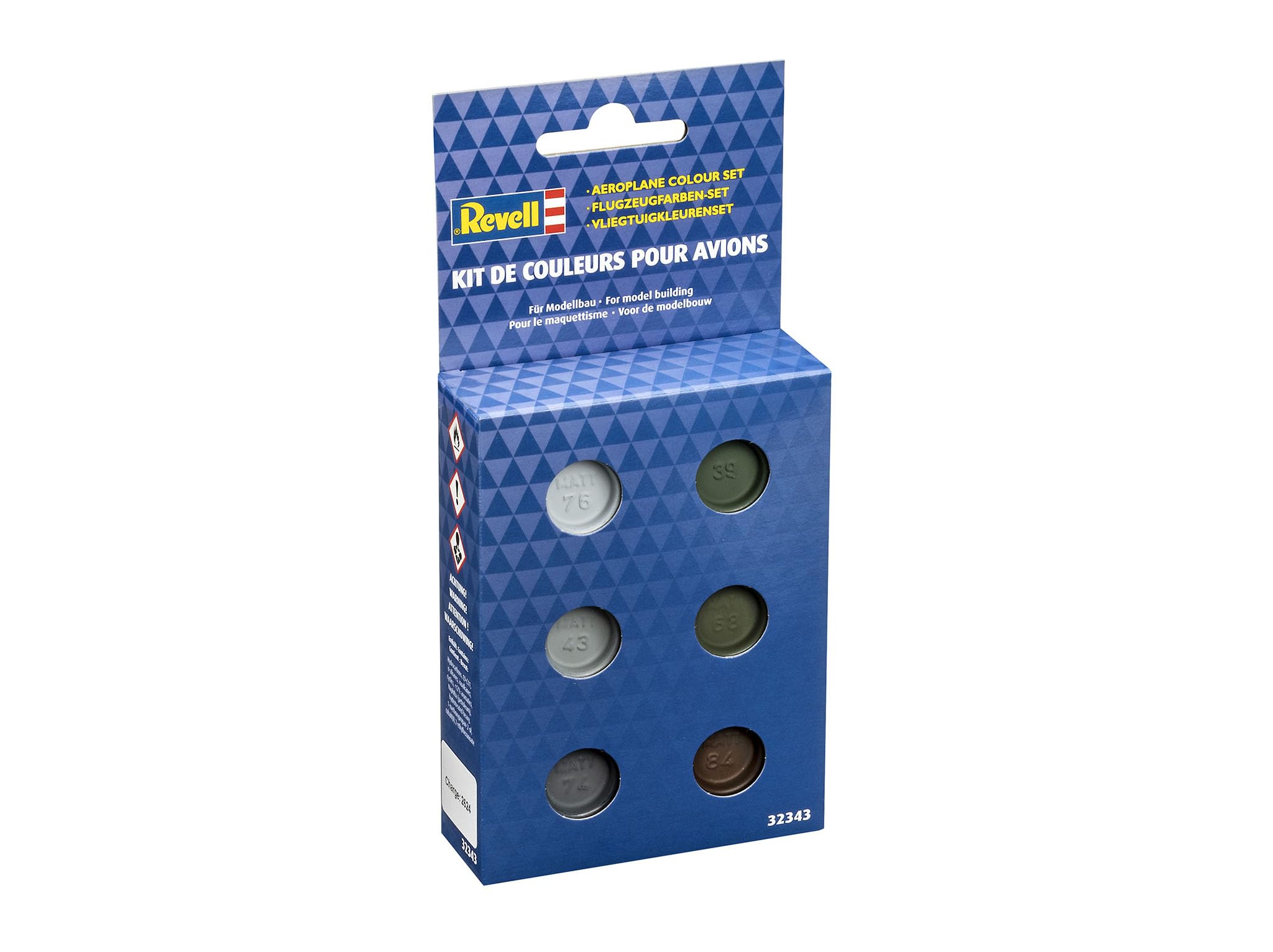 Revell 32343 32343-Aircraft Colour Set 2, 6X Enamel Paints, Multicolour