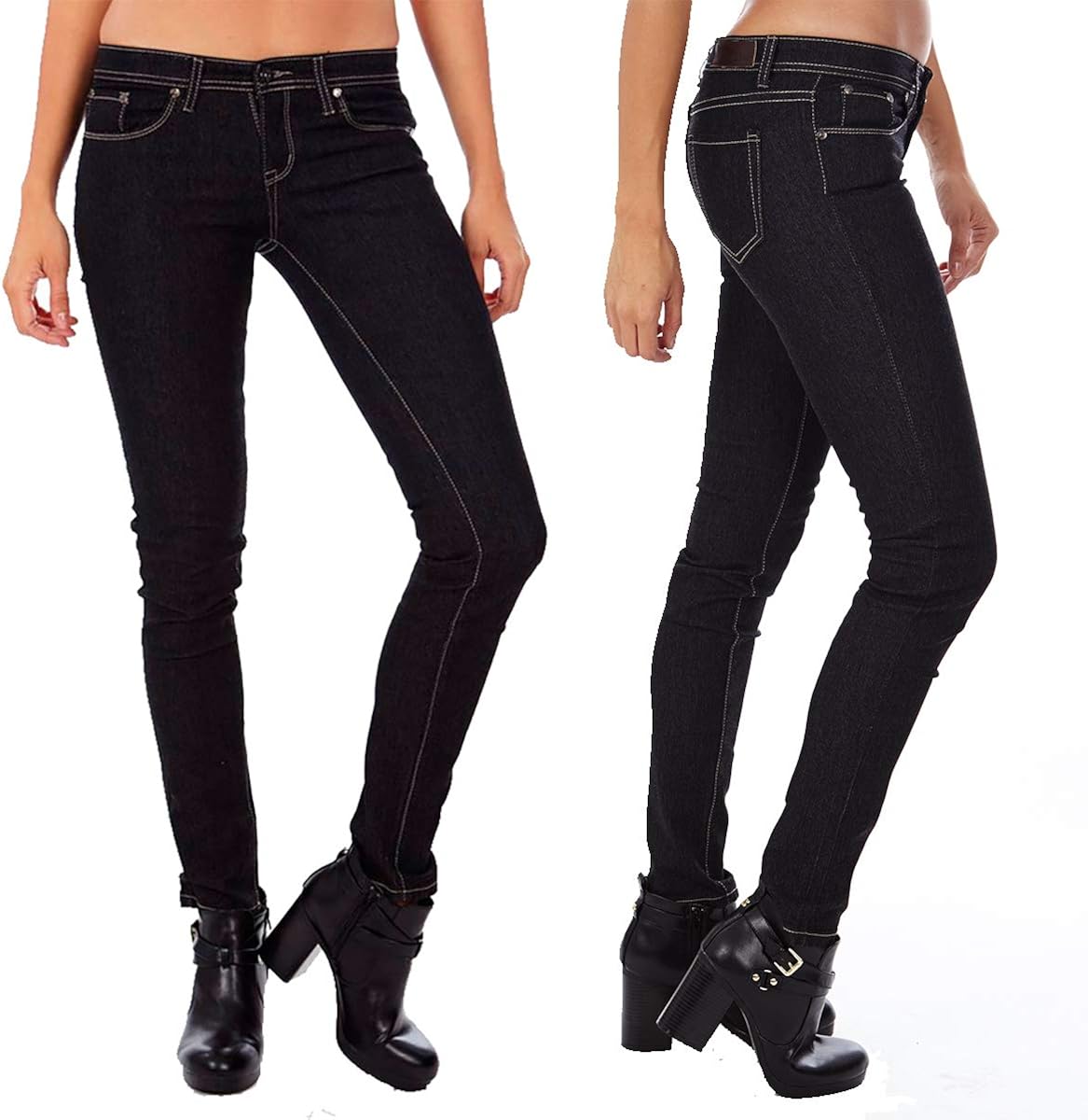 Juniors Skinny Low Rise Jeans 5 Packet (Sold in 2 Pack) at Amazon Women's Jeans store