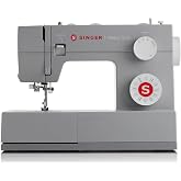 SINGER&reg; 4423 (Grey) High Speed Heavy Duty Sewing Machine with Accessory Kit | 23 stitches deliver 97 applications, 50% more power for denim and canvas, 1100 stitches/min, metal frame, 1-step buttonhole