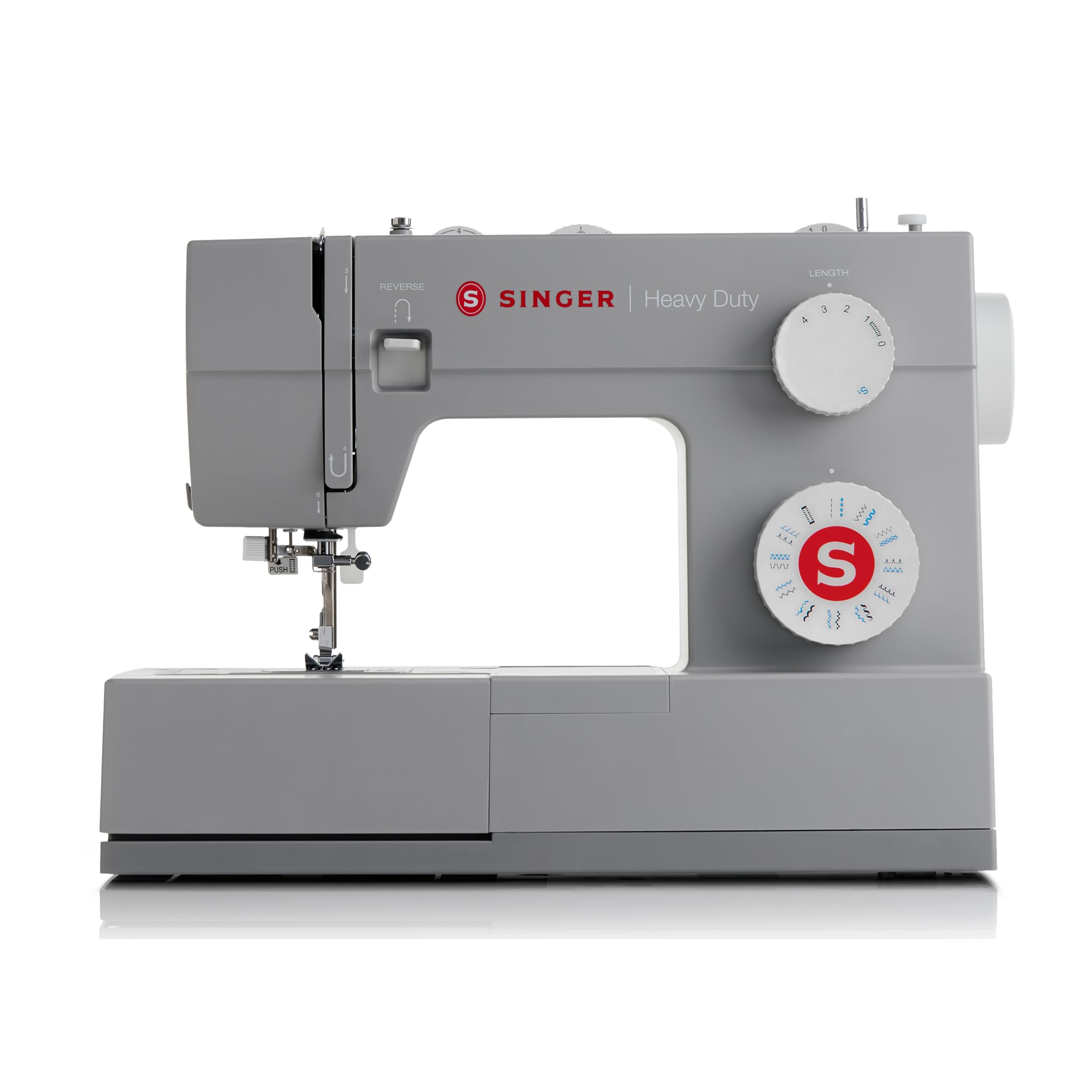 SINGER® 4423 (Gris) Máquina de coser de alta velocidad y servicio pesado con kit de accesorios