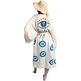 ICONIUM ROBE, Turkish, Muslin Ethnic Kimono, Bathrobe, Boho Beachwear, Spa Robe