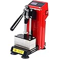 HETEPPTR Manual Heat Press Machine Mini Heat Press Machine 0-400℉ 900W Hot Press Stamping Machine 110V Heavy Duty Press with 2.36 x 4.72 Inch Heat Plates and LCD for Printing Heat Transfer Equipment
