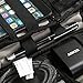 BAGSMART Electronic Organizer Double-Layer Travel Cable Organizer Electronics Accessories Cases for Cables, iPhone, Kindle, USB, Blue