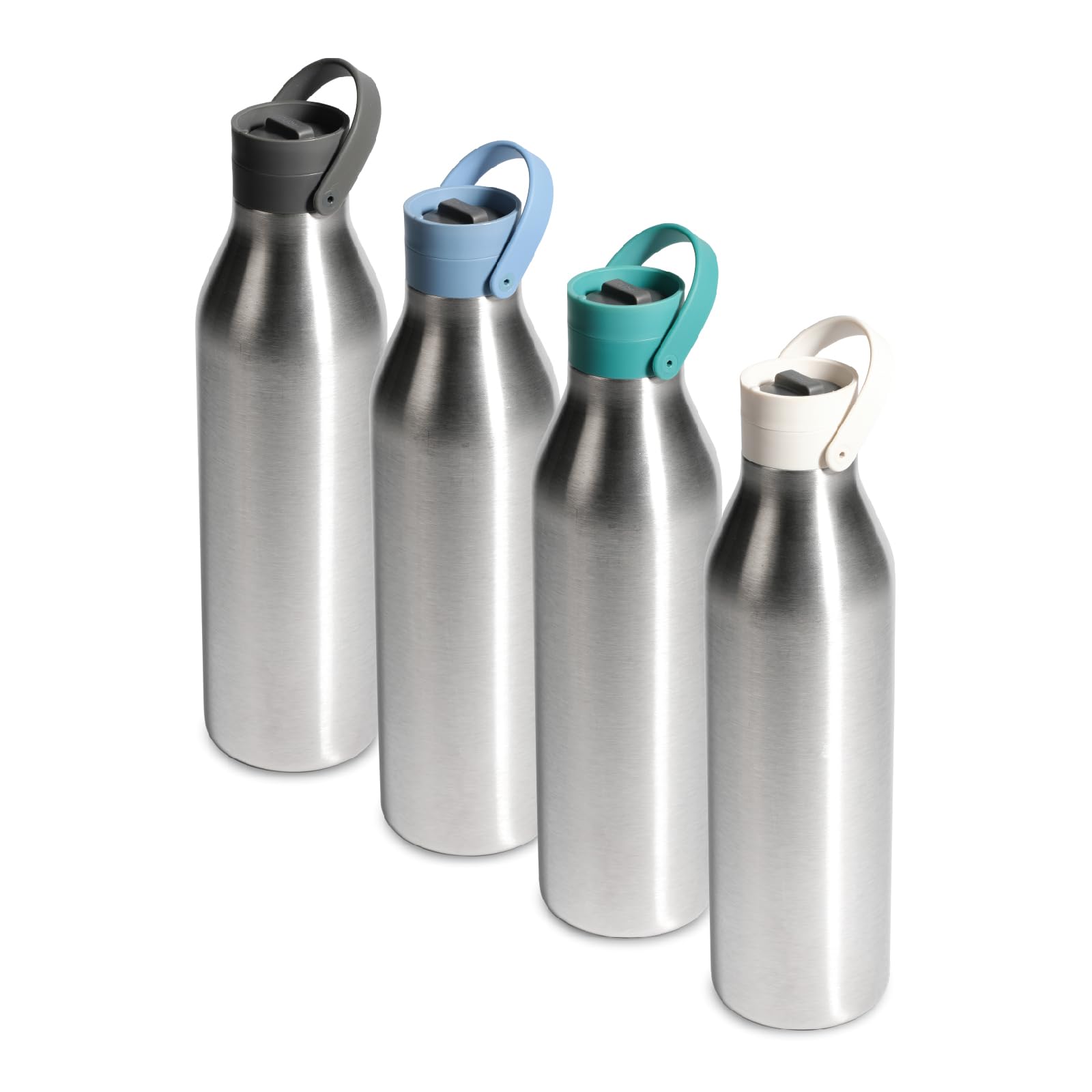 Circular&Co (Previous Generation) 1L/1000ml Stainless Steel Reusable Water Bottle – Insulated, Double Walled – Leakproof Lockable Lid – Dishwasher Safe, BPA & Melamine Free (Pebble White)