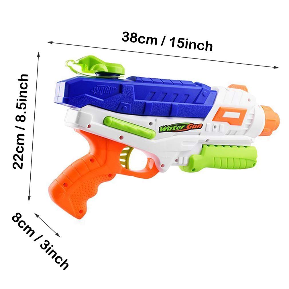 Queta Wasserpistolen mit Langstrecken-Sprinklerrohr, Wasserblaster Super Soakers Beach Toy für Kinder von 7 bis 14 Jahren 1000ML Extra Large Tank
