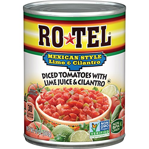 ROTEL Mexican Style Diced Tomatoes with Lime Juice and Cilantro, 10 Ounce