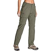 Womens Hiking Pants Convertible Quick Dry Stretch Lightweight Zip Off Outdoor Safari Pants with Cargo Pockets