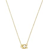 COACH Women's Pearl Signature Pendant Necklace