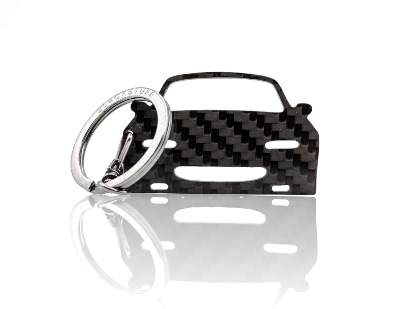 BlackStuff Carbon Fiber Keychain Keyring Ring Holder Compatible with MX5 NA MK1 1989-1997 BS-643