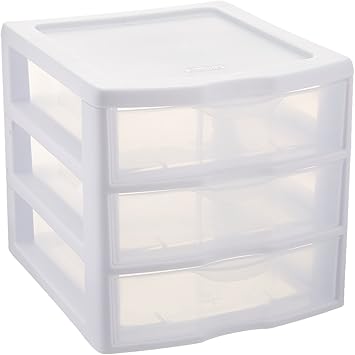 Amazon Com Sterilite Clearview 3 Storage Drawer Organizer