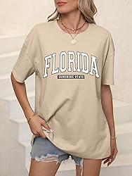 ORANDESIGNE Women’s Oversized Florida Letter
