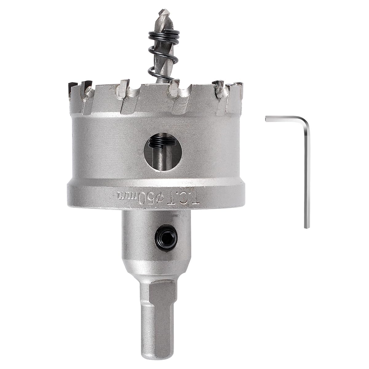 KATUR TCT Carbide Hole Saw Drill Bit 50mm, Tungsten Carbide Tipped Hole Cutter, Heavy Duty Industrial Grade Hole Cutter for Stainless Steel, Metal, Iron, Alloy, Copper, Wood, Plastics — image 1