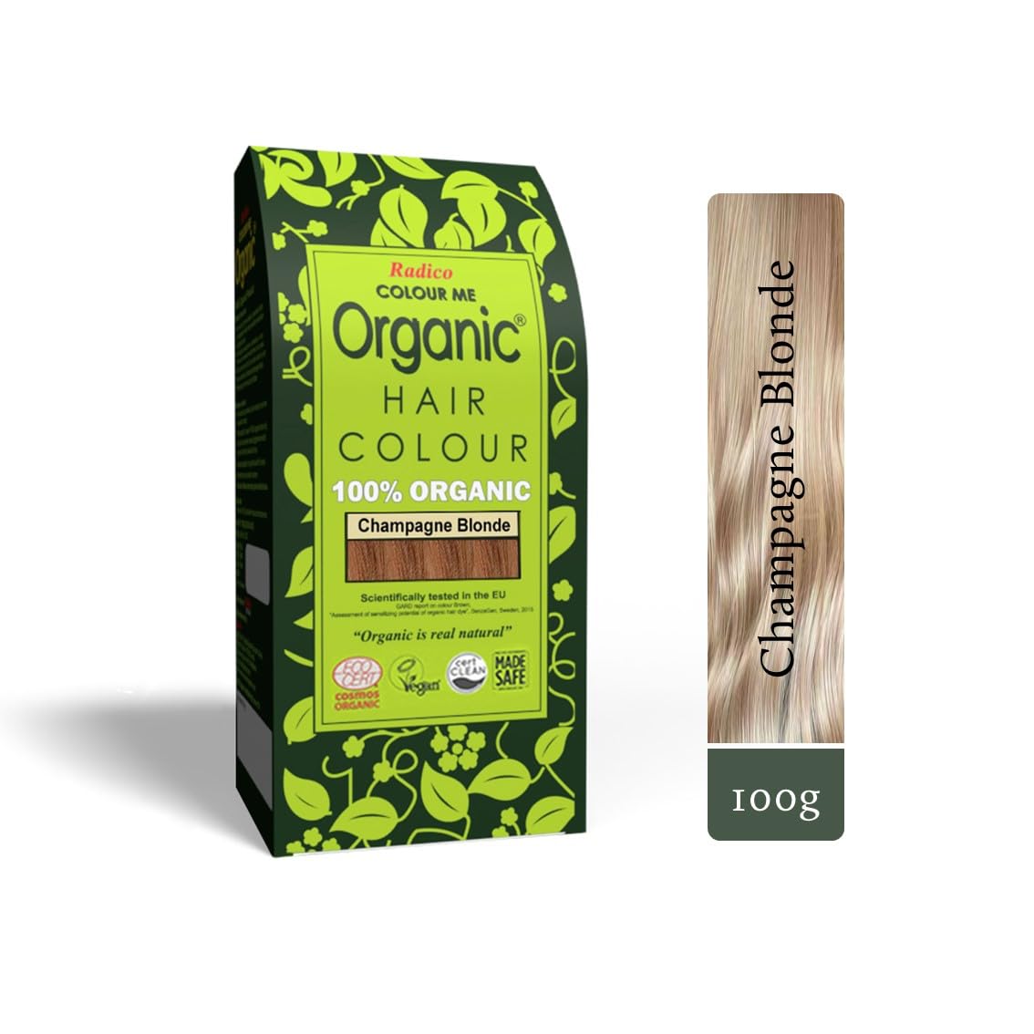 Radico Colour Me Organic 100% Natural Hair Dye (Champagne Blonde)