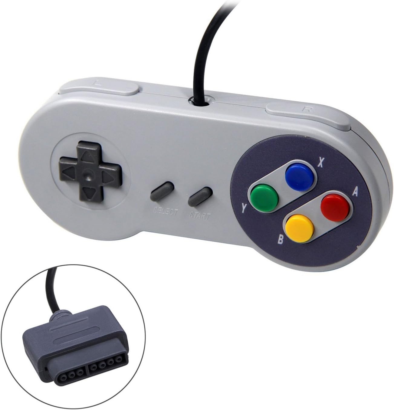 Veanic 2-Pack Replacement Controller Gamepad for SNES - Original Super Nintendo Entertainment System: Computers & Accessories