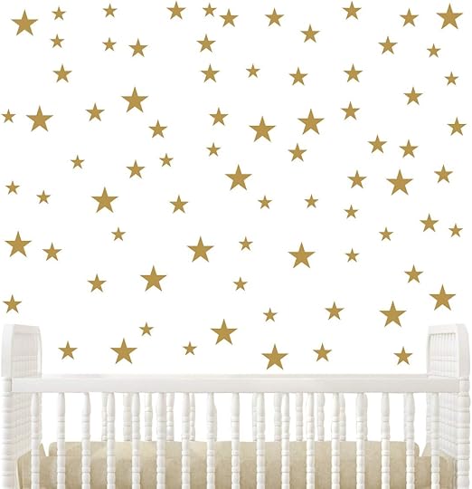 Diy Multi Size Gold Stars Wall Decor Stickers Removable Home