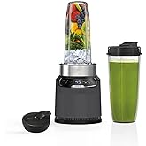 Ninja BN401-A Nutri Pro Compact Personal Blender, Auto-iQ Technology, 1100-Peak-Watts, for Frozen Drinks, Smoothies, Sauces &