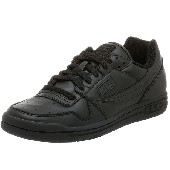 Fila Men's Classic Vintage Tennis Shoe, Triple Black, 13 M