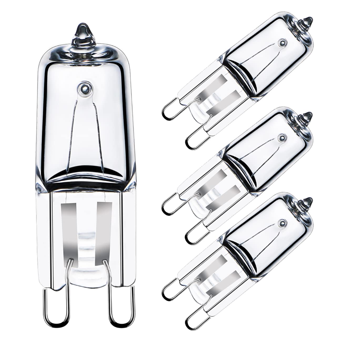 GMY G9 Halogen Light 25W 230V Oven Bulb 300℃ Heat Tolerant for Neff/Zanussi/Bosch/AEG/Stoves/Smeg/Microwave 4 Pack