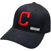 Fan Favorite Cleveland Indians MVP Vintage Navy Blue Hat Cap Adult Men's Adjustable