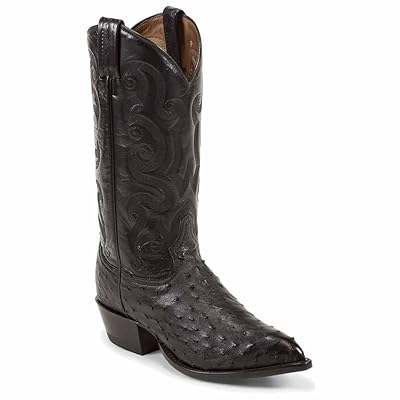 Men's Black Ostrich Western Boots by Tony Lama Jordan Ubuy