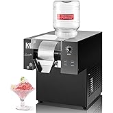 MWNYTUOH 660W Snowflake Ice Machine, Commercial Shaved Ice Machine | Rapid Cooling in 40s, 330 LBS/24H, Food-Grade SUS304 Steel, Touch Control, One-Key Clean, Suitable for Party＆Commercial Use
