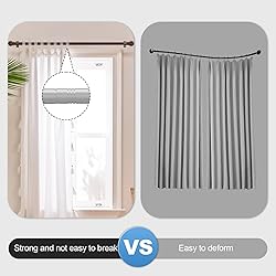 Authandis Bronze Curtain Rods for Bedroom with