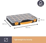 PEREL OMR24 24 Inch Organizer Storage Box 18+2 Compartments Tool Hardware view 6