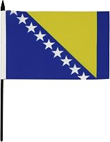 AZ FLAG Bosnia and Herzegovina Table Flag 5x8in 21x14 cm Polyester view 2