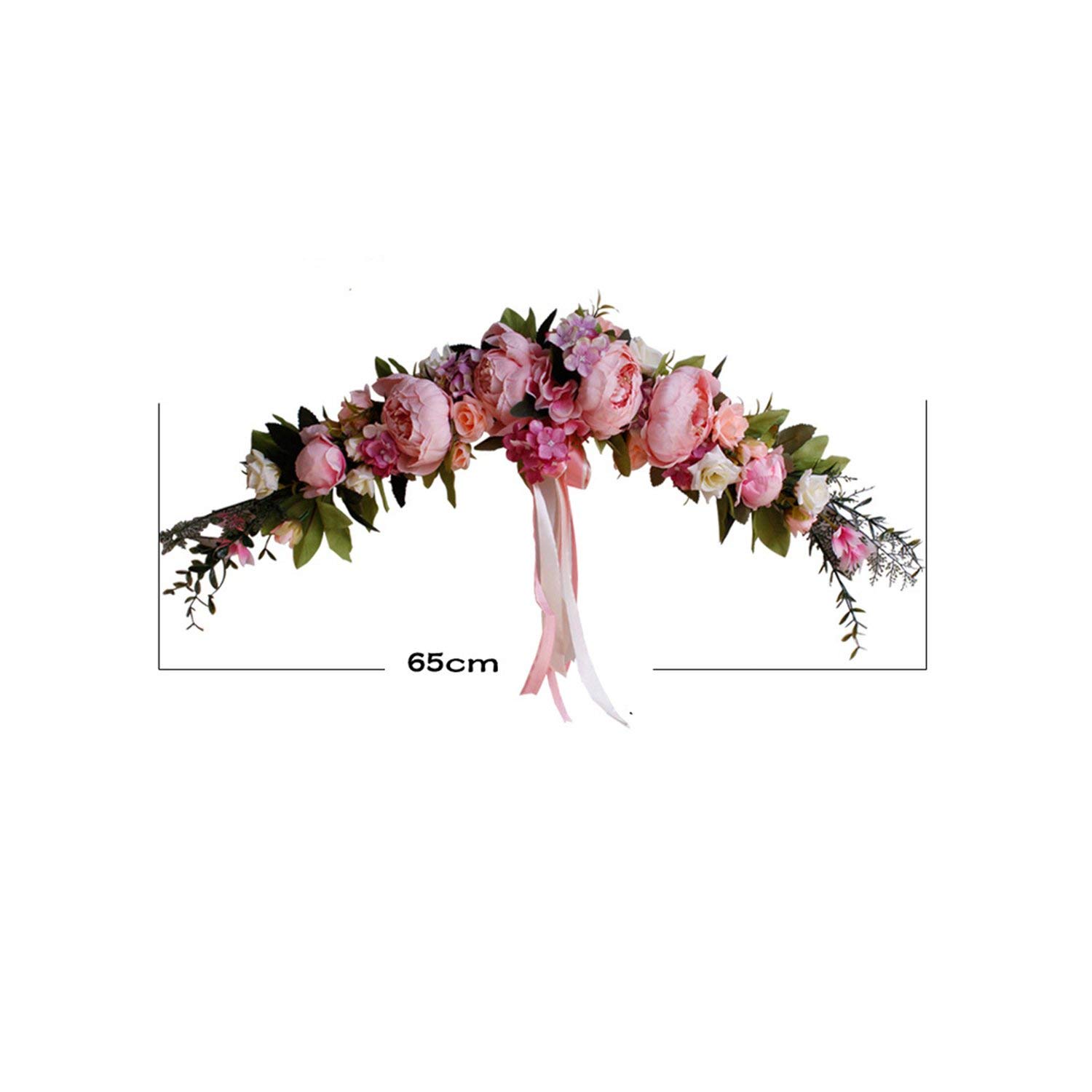 Rose Peony Artificial Flowers Garland European Lintel Wall
