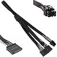 Sata Cables 6-Pin Male to 3X 15-Pin Female Sata Adapter Power Supply Cable for Some Types of Corsair Modular PSUs 20-in for Corsair Series
